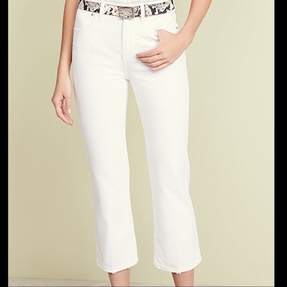 Current/Elliott Pants - Current/Elliot The Vanessa White out Jean